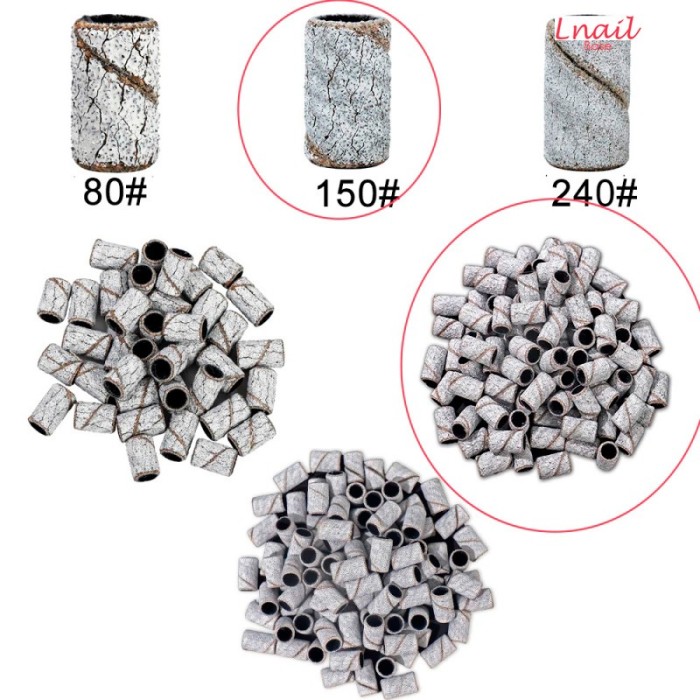 Schleifbänder 150# Zebra Ø7,0mm 50 Stück | Lnail